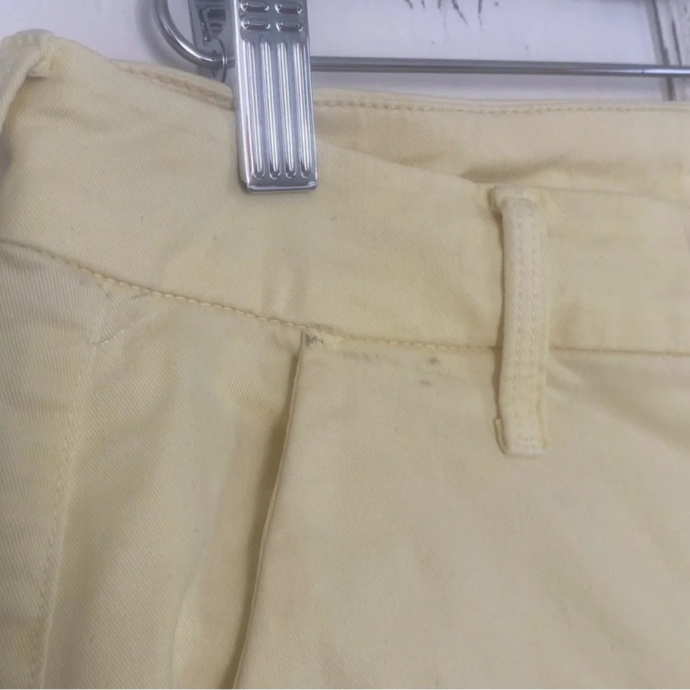 MOTHER  “The Roller Prep” Wide Leg Pants in butter yellow color “Killing Time” - Picture 8 of 11
